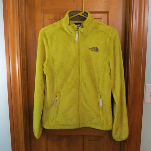 North Face Women's Fleece Jacket Chartreuse Yellow Full Zip Size Small - Picture 2 of 9